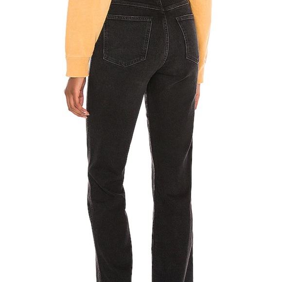 Agolde Black Flare Women's Jeans - Picture 3 of 4